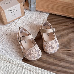 2026 Spring Summer New Girls Mesh Sandals, Kids Breathable Princess Shoes, Casual Loafers Leather Flat Shoes For Little Girls 3