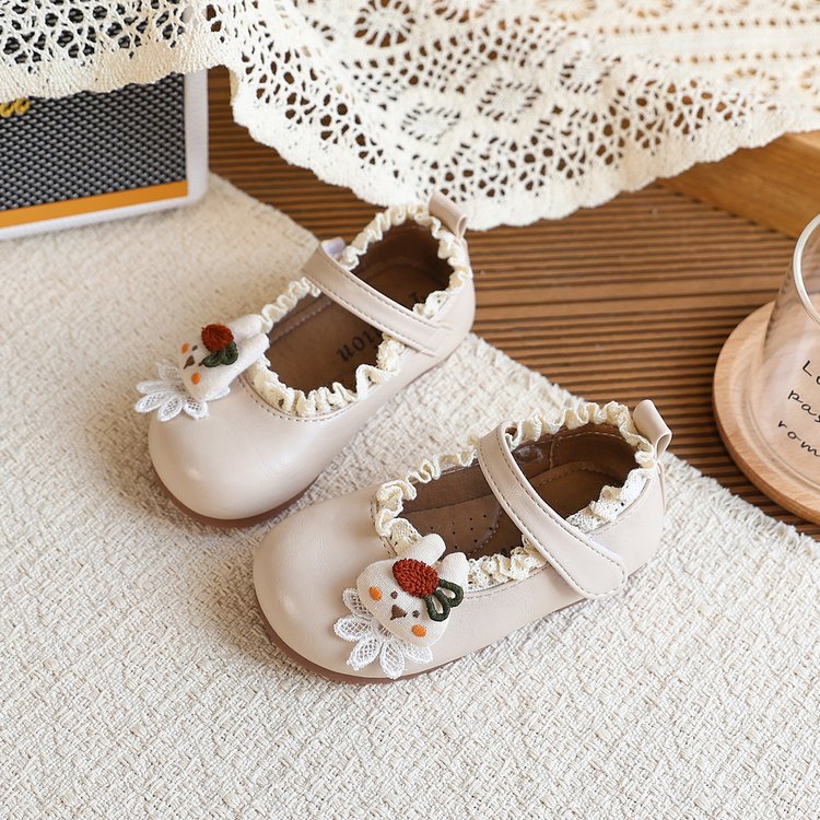 British Style Little Leather Shoes, Girls' Cartoon Princess Shoes, Fashionable Soft Soled Single Shoes 3