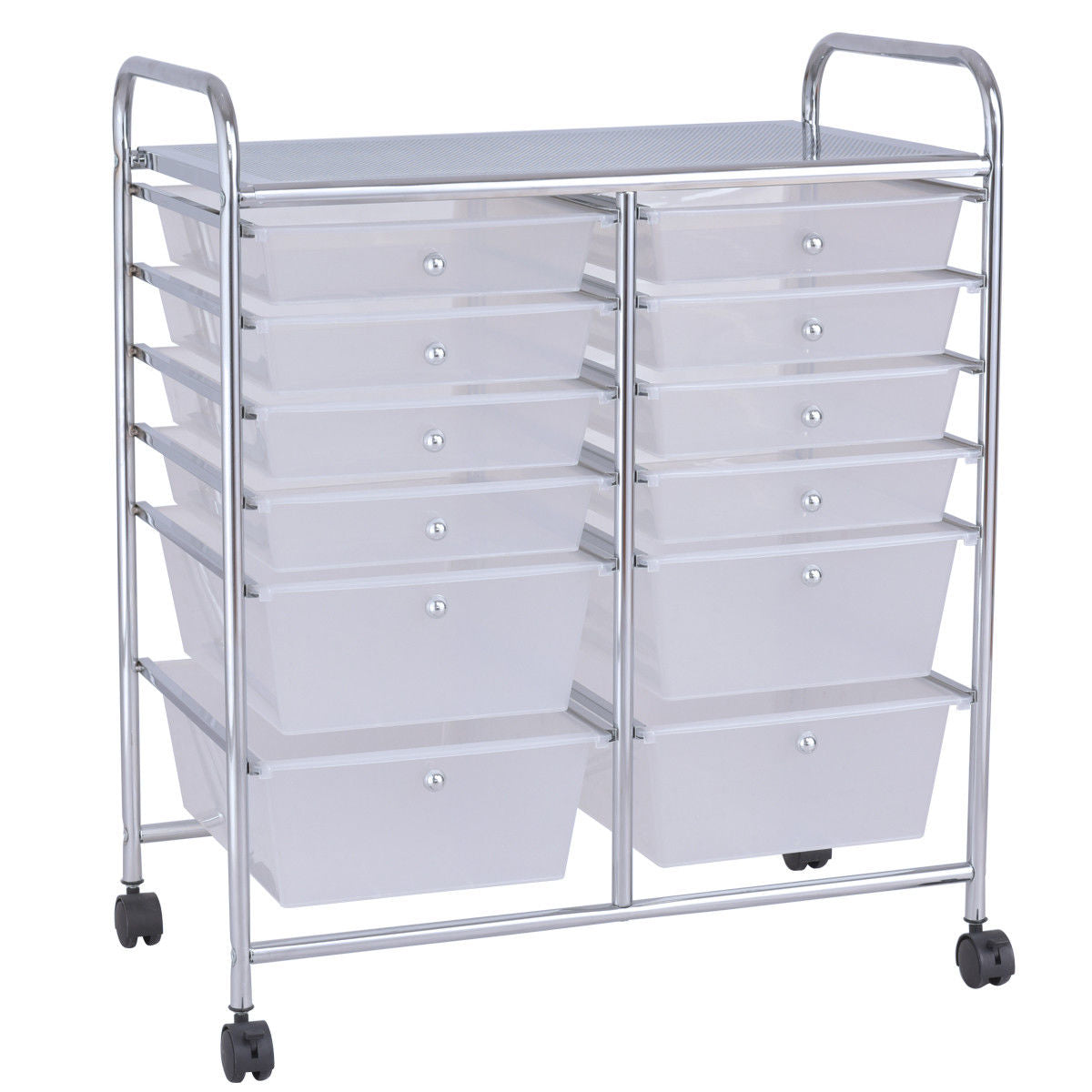 12 Storage Drawer Organizer Bins Rolling Cart 9