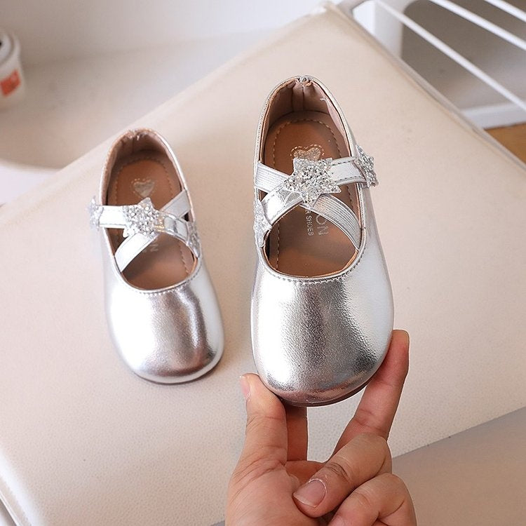 2026 Spring & Autumn New Kids Leather Shoes, Star Dance Shoes, Baby Girl Princess Shoes, Girls Casual Dress Shoes 3