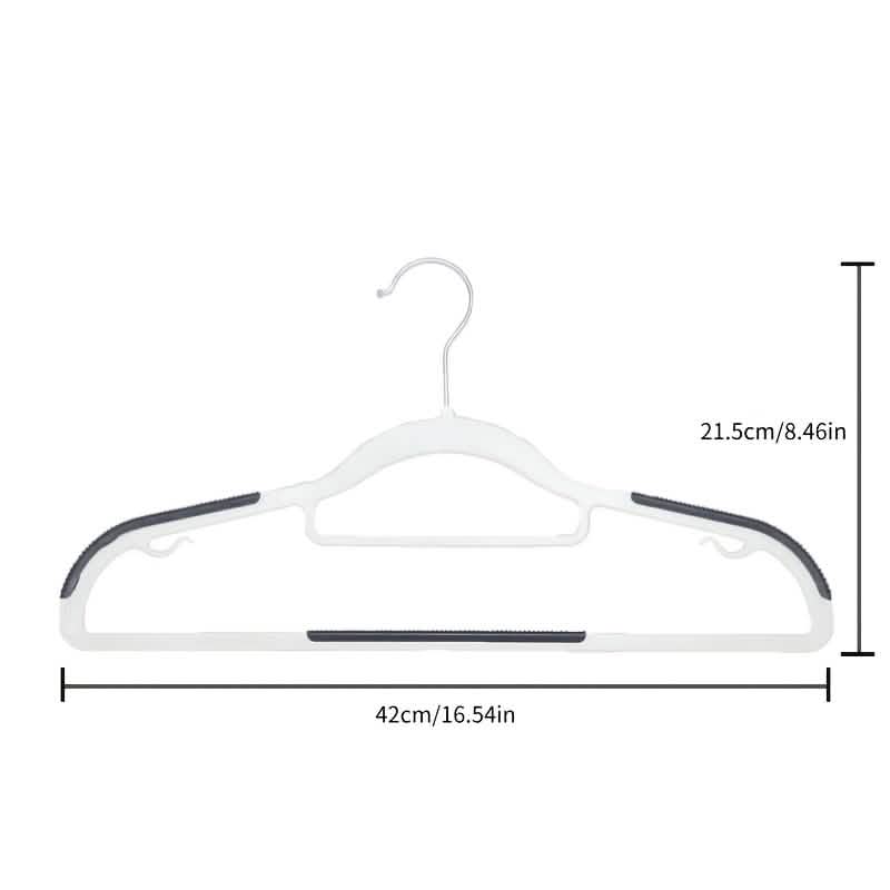 10-Pack: Heavy-Duty Plastic Anti-Skid Clothes Hangers 2