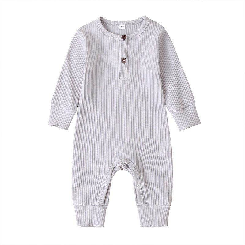 New Baby Jumpsuit Sunken Stripe Trousers Romper Western Style 11