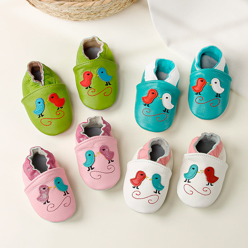 Childrens And Babies Genuine Leather First-walking Shoes 1
