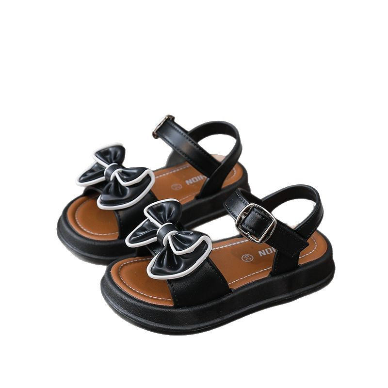 Girls Bow-Knot Non-Slip Velcro Sandals 5