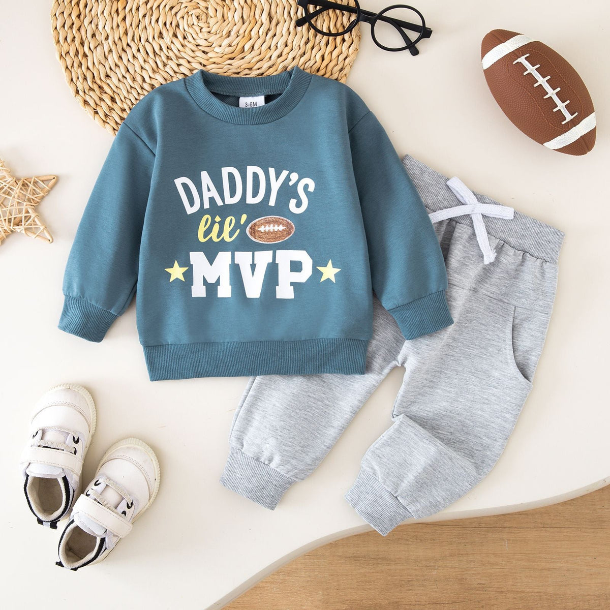 Infant And Toddler Parent-child Casual Outfit Set 1