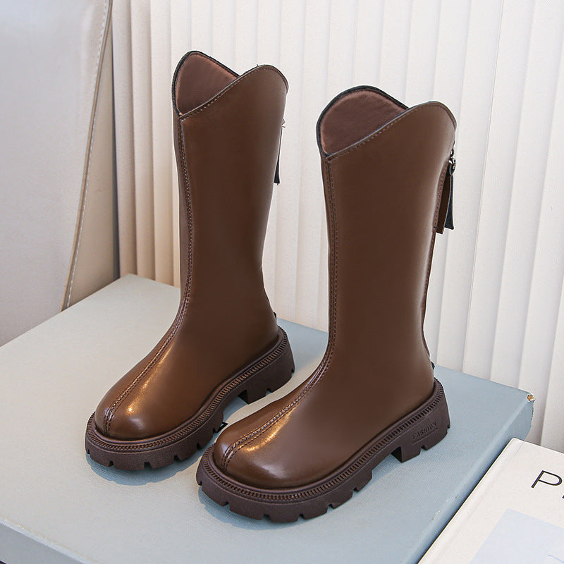 Girls' Shoes Winter Children's Boots Spring And Autumn Children's Shoes 4