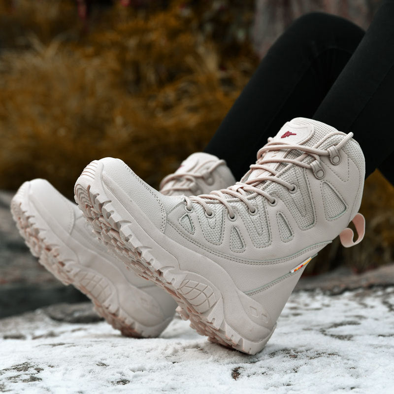 Hi-top Hiking Shoes Men's Breathable Sneaker Platform 7