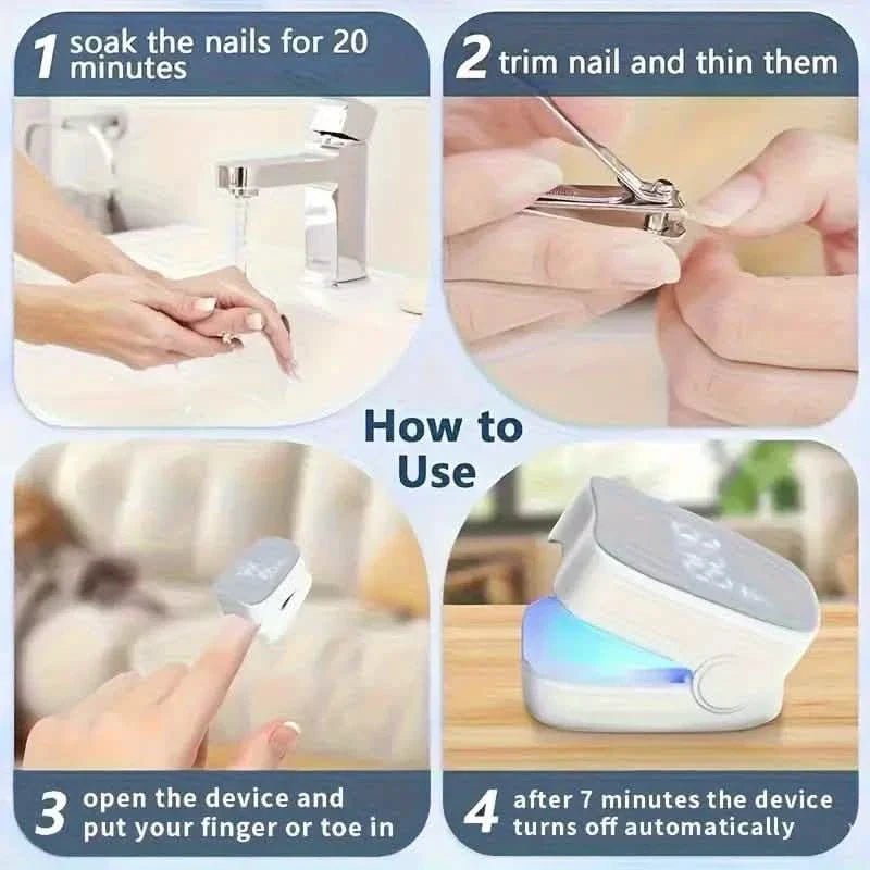 Portable LED Nail Lamp – USB Rechargeable, Quick-Dry, Compact for Manicures & Pedicures 4