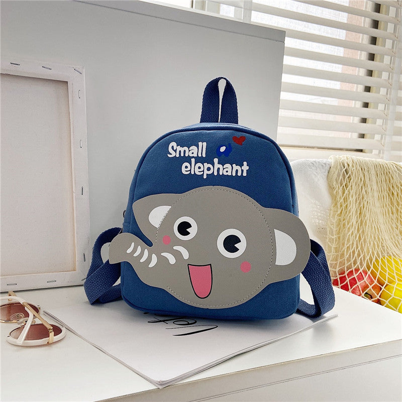 Boys Canvas Backpack Cute Cartoon School Bag 10