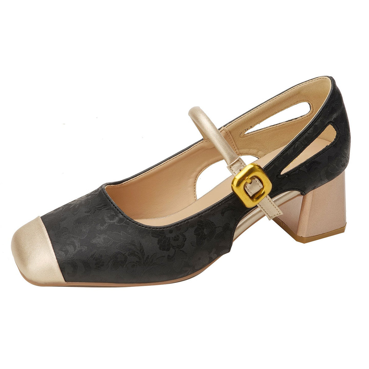 Womens Shoes Soft-soled Fashionable High Heels Outerwear Mary Jane High Heels 6