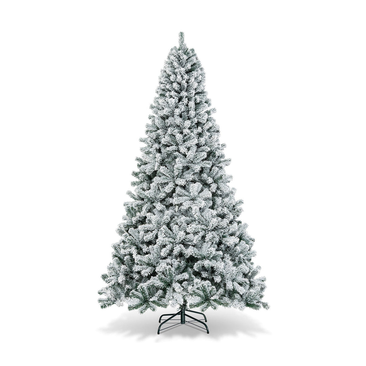 9 Feet Artificial Christmas Tree with Premium Snow Flocked Hinged 3