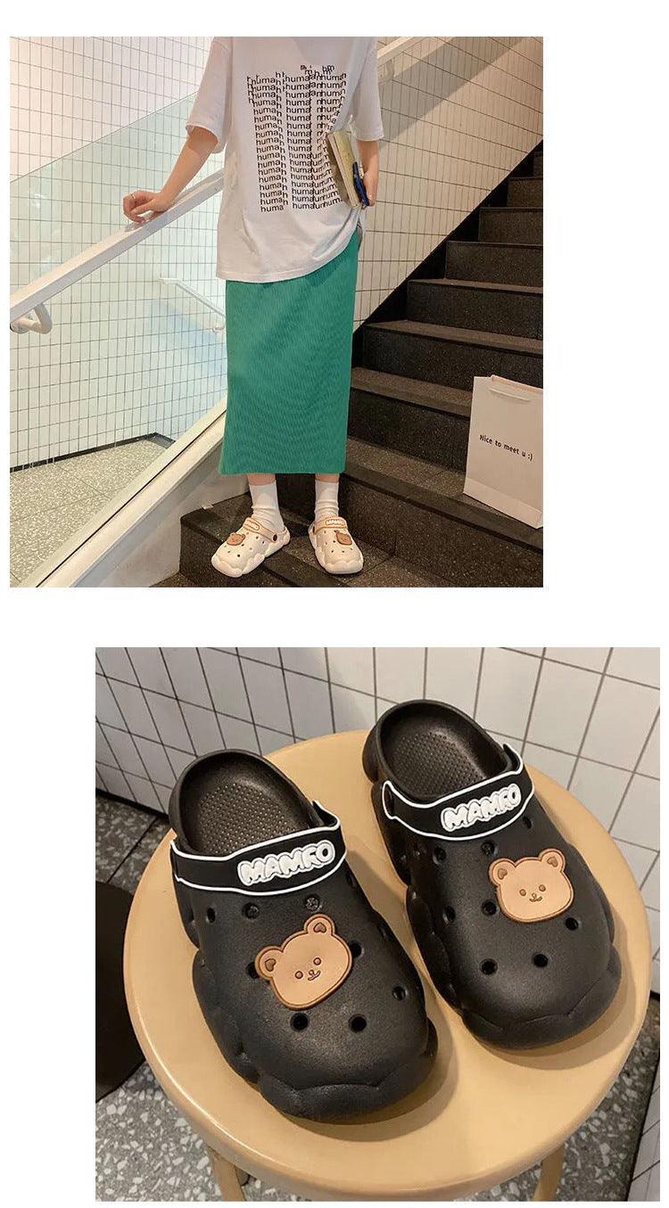 Flat Slippers For Women Summer Slipper Cute Sandals Casual Shoes Hollow Out Mesh Sandal Clogs Sandals Quick Drying Slippers Walking Lightweight Rain Beach Summer Pool Water Shoes Breathable Footwear 25