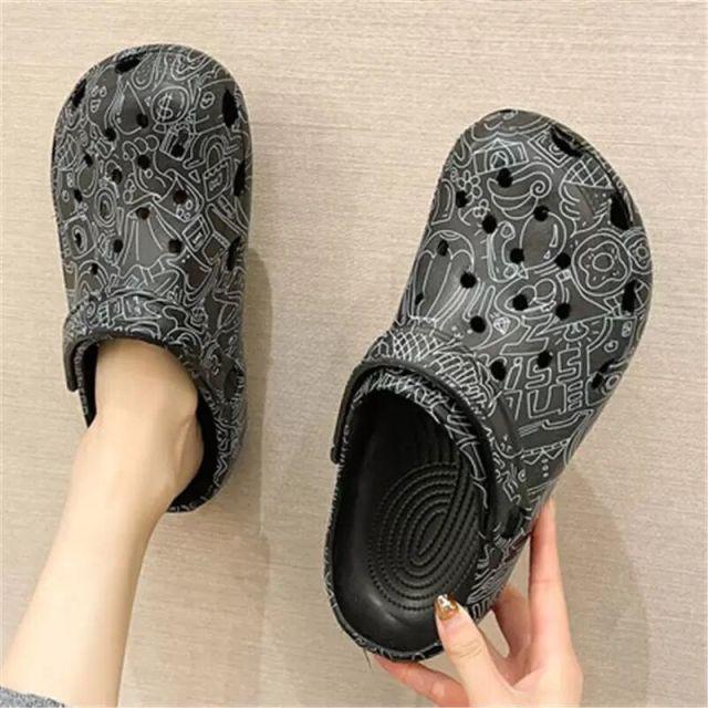 Flat Slippers For Women Summer Slipper Cute Sandals Casual Shoes Hollow Out Mesh Sandal Clogs Sandals Quick Drying Slippers Walking Lightweight Rain Beach Summer Pool Water Shoes Breathable Footwear 2