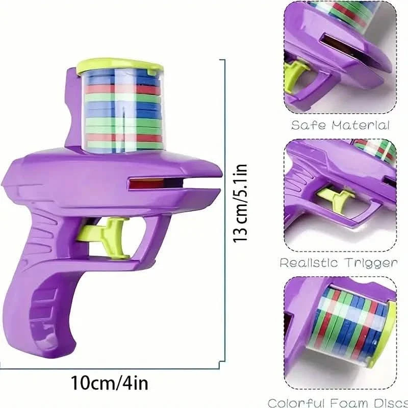 Flying Foam Disc Launcher Handheld Shooter Game 7