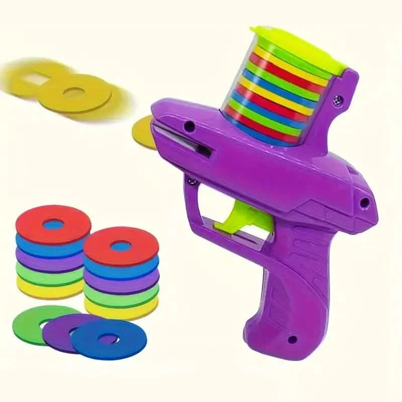 Flying Foam Disc Launcher Handheld Shooter Game 2