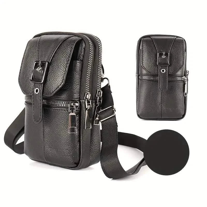 Genuine Leather Multifunctional Cell Phone Bag 2