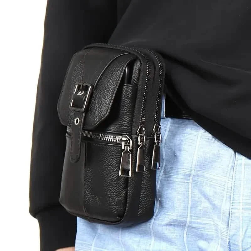 Genuine Leather Multifunctional Cell Phone Bag 6