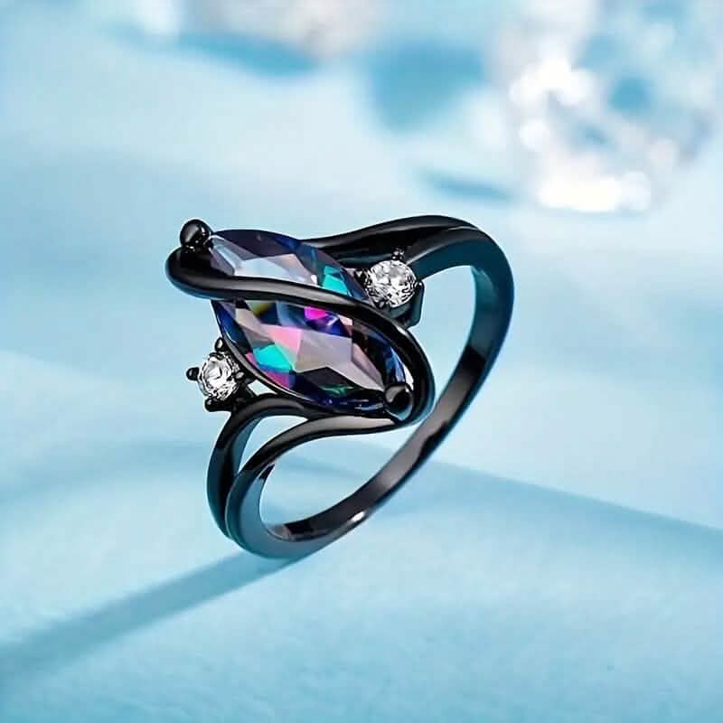 Geometric Zircon Women's Ring 2