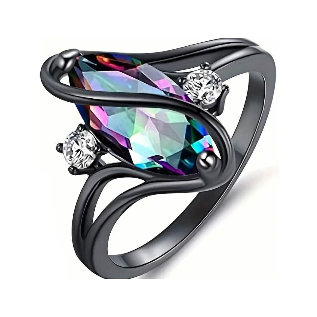 Geometric Zircon Women's Ring 3