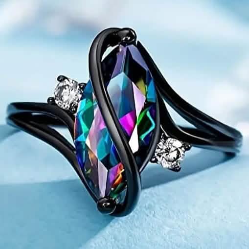 Geometric Zircon Women's Ring 1