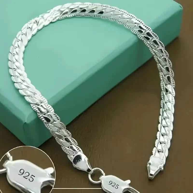 Gleaming Treasure Elegant 925 Sterling Silver Bracelet 1