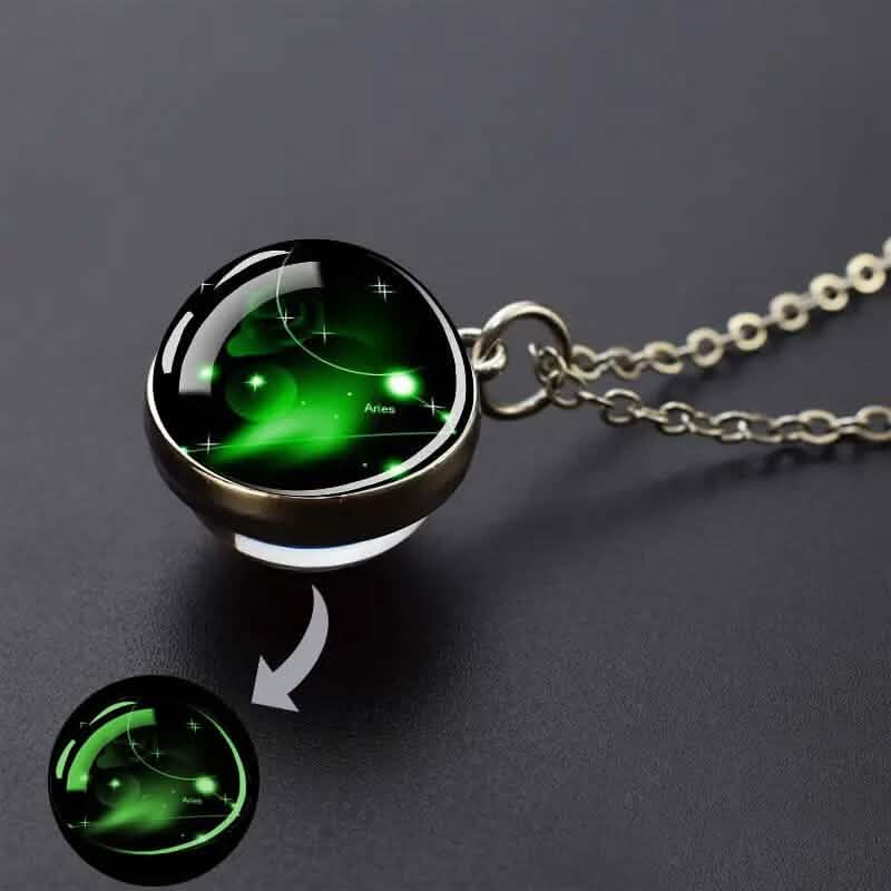 Glow-in-the-Dark Zodiac Pendant Necklace 4