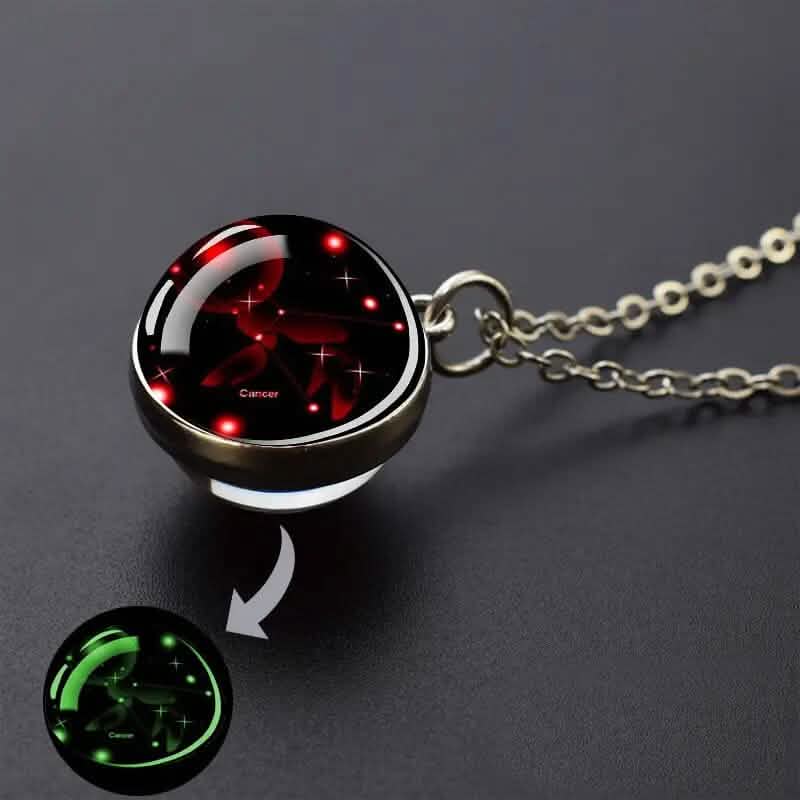 Glow-in-the-Dark Zodiac Pendant Necklace 7