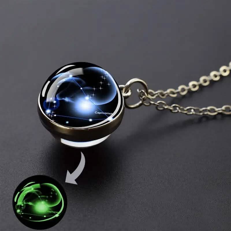 Glow-in-the-Dark Zodiac Pendant Necklace 13
