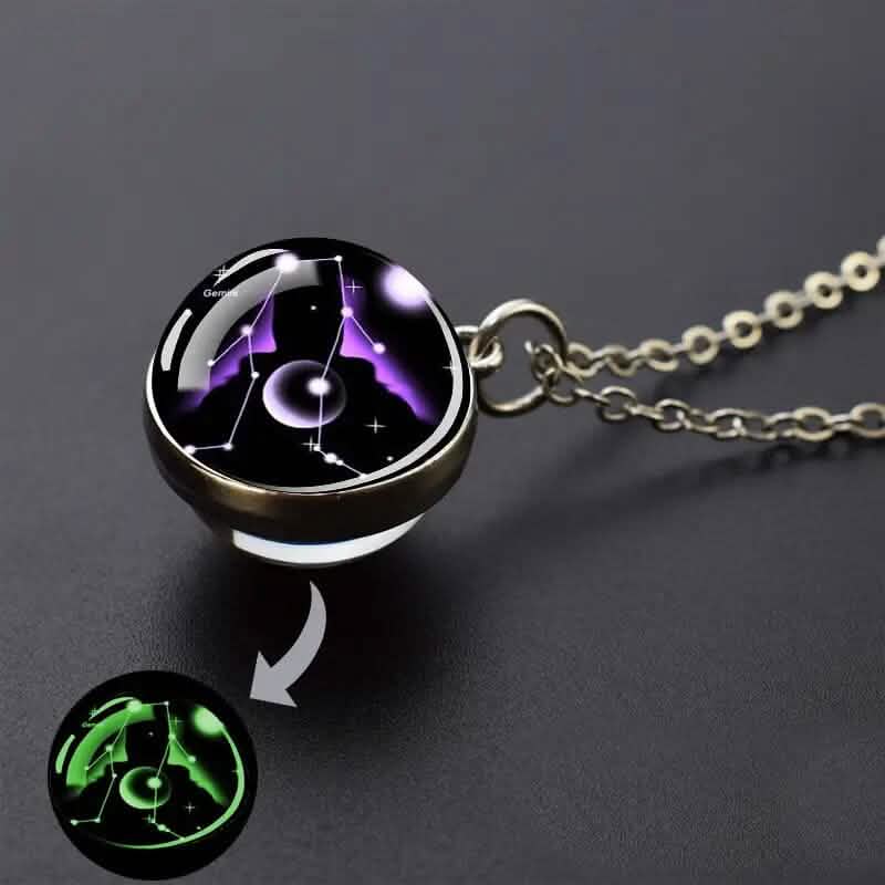 Glow-in-the-Dark Zodiac Pendant Necklace 6