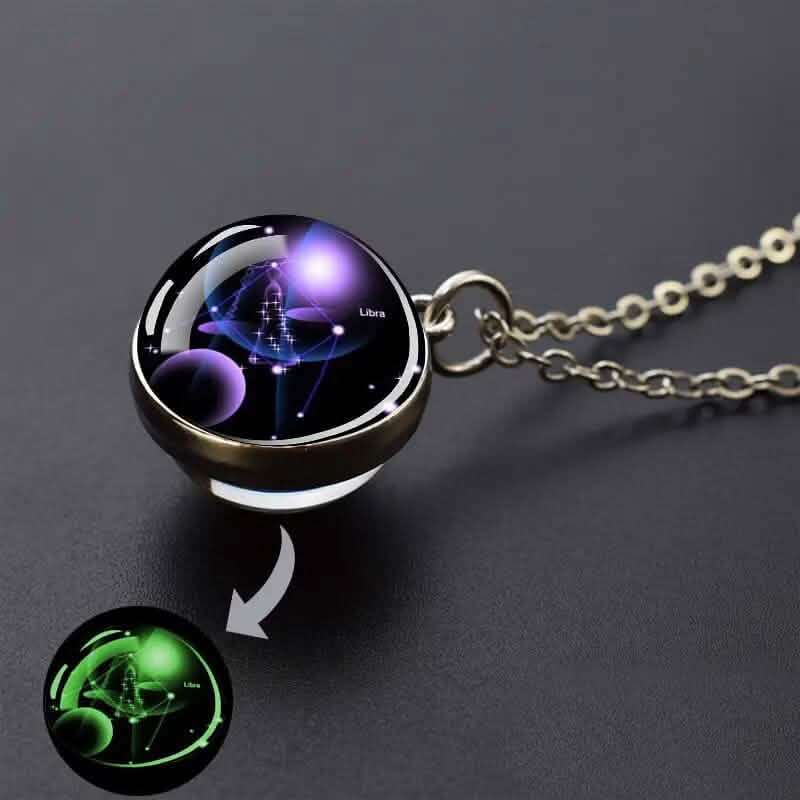 Glow-in-the-Dark Zodiac Pendant Necklace 10