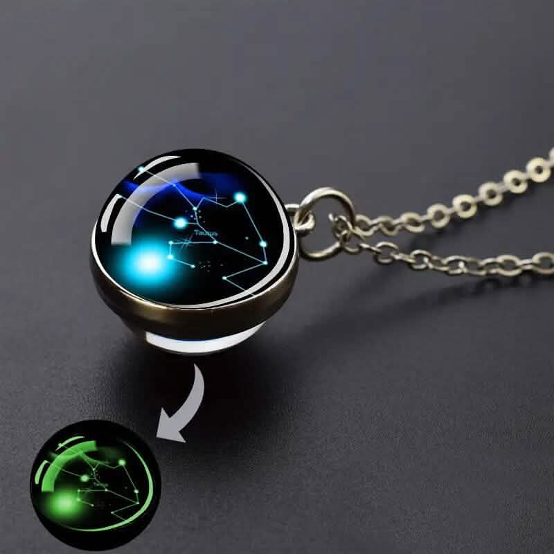 Glow-in-the-Dark Zodiac Pendant Necklace 5