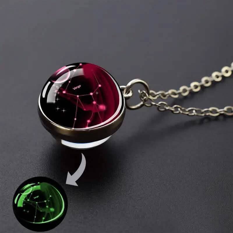 Glow-in-the-Dark Zodiac Pendant Necklace 9