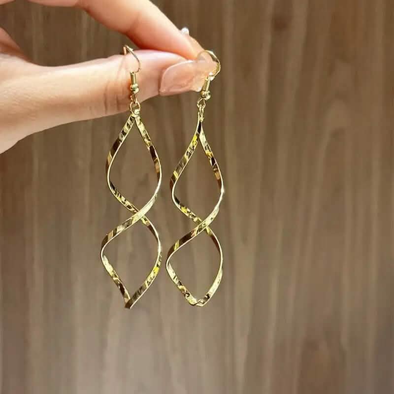 Spiral Design Dangle Earrings 5
