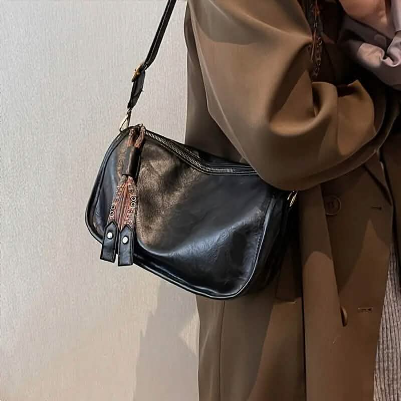Graphic Pattern Zipper Crossbody Bag 6
