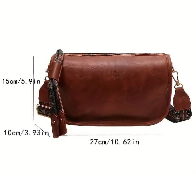 Graphic Pattern Zipper Crossbody Bag 4