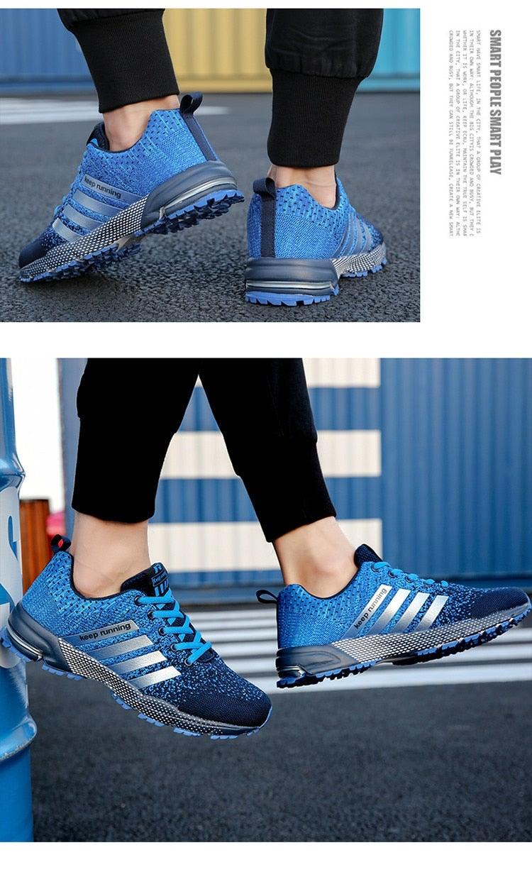 Green Breathable Mens Running Sneakers Outdoor Marathon Lightweight Running Mens Sport Shoes Athletic Footwear Breathable Comfortable Athletic Sport Sneakers 17