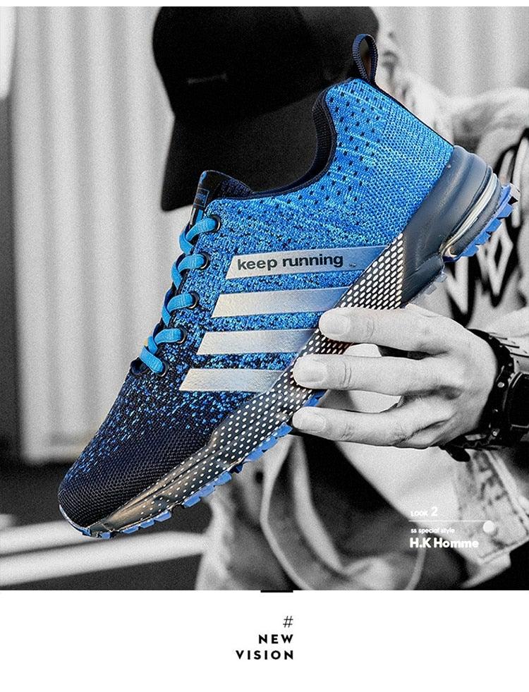 Green Breathable Mens Running Sneakers Outdoor Marathon Lightweight Running Mens Sport Shoes Athletic Footwear Breathable Comfortable Athletic Sport Sneakers 22