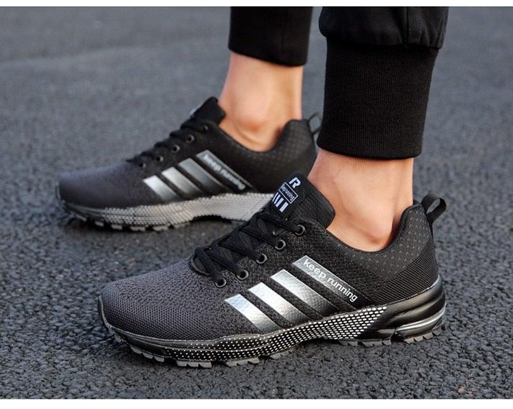 Green Breathable Mens Running Sneakers Outdoor Marathon Lightweight Running Mens Sport Shoes Athletic Footwear Breathable Comfortable Athletic Sport Sneakers 24