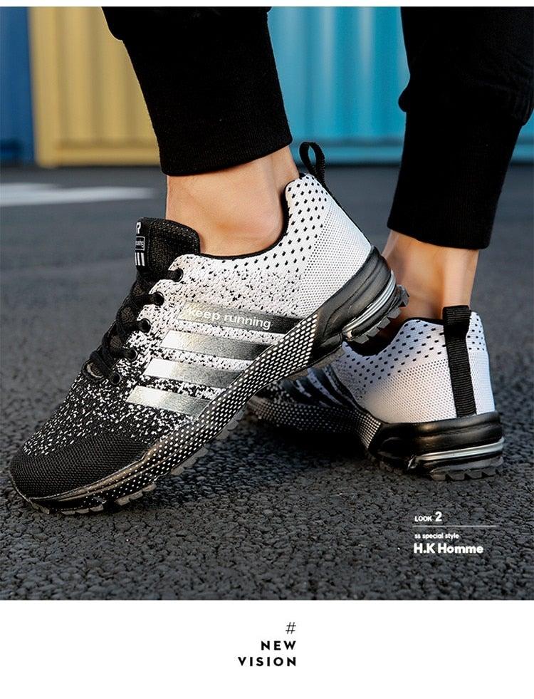 Green Breathable Mens Running Sneakers Outdoor Marathon Lightweight Running Mens Sport Shoes Athletic Footwear Breathable Comfortable Athletic Sport Sneakers 9