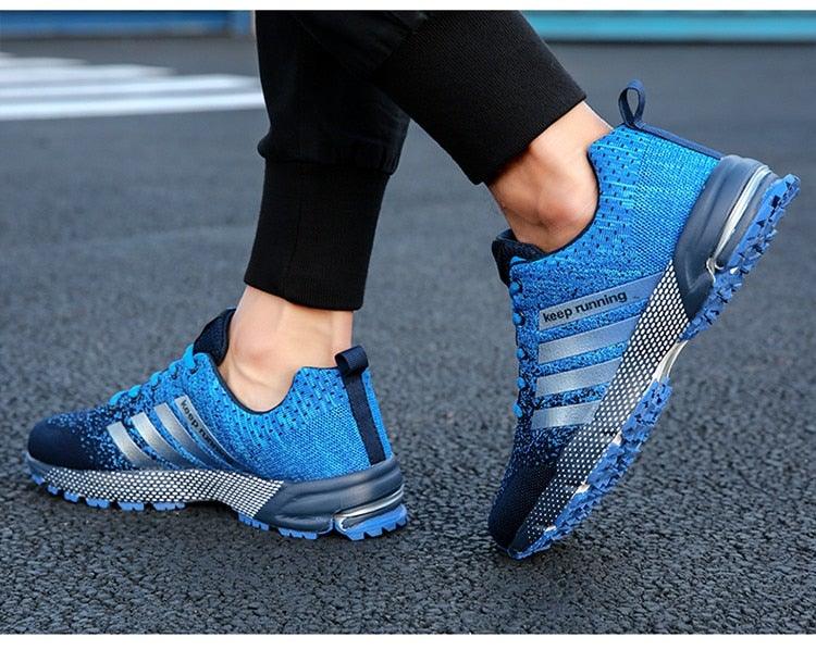 Green Breathable Mens Running Sneakers Outdoor Marathon Lightweight Running Mens Sport Shoes Athletic Footwear Breathable Comfortable Athletic Sport Sneakers 36