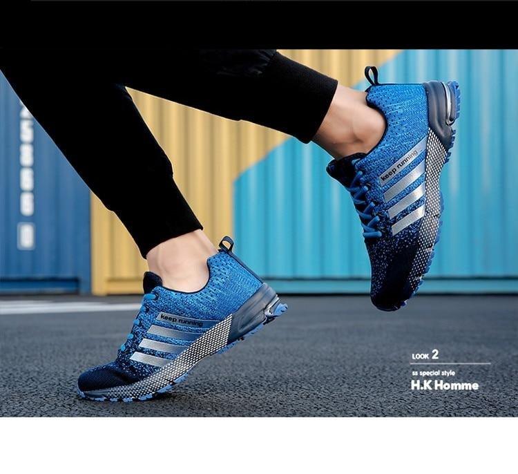 Green Breathable Mens Running Sneakers Outdoor Marathon Lightweight Running Mens Sport Shoes Athletic Footwear Breathable Comfortable Athletic Sport Sneakers 5