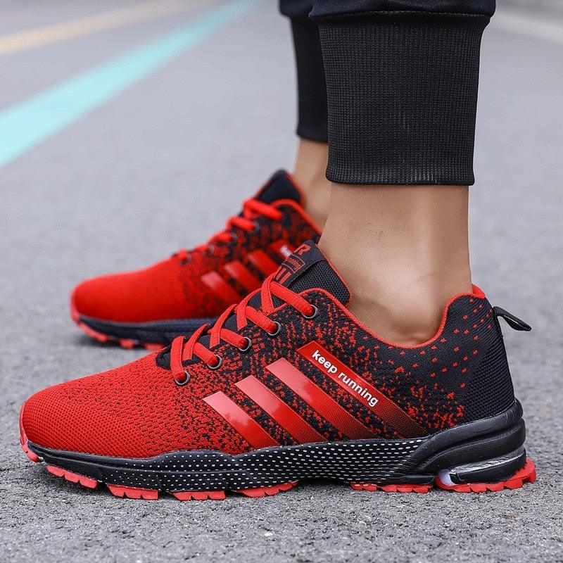 Green Breathable Mens Running Sneakers Outdoor Marathon Lightweight Running Mens Sport Shoes Athletic Footwear Breathable Comfortable Athletic Sport Sneakers 7