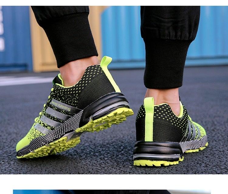 Green Breathable Mens Running Sneakers Outdoor Marathon Lightweight Running Mens Sport Shoes Athletic Footwear Breathable Comfortable Athletic Sport Sneakers 29
