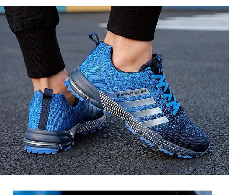 Green Breathable Mens Running Sneakers Outdoor Marathon Lightweight Running Mens Sport Shoes Athletic Footwear Breathable Comfortable Athletic Sport Sneakers 14