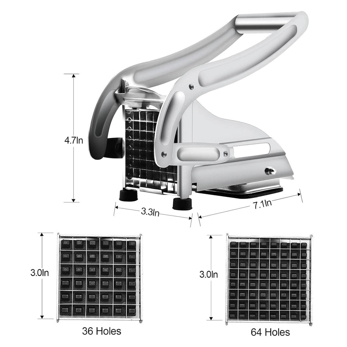 Heavy Duty Stainless Steel Potato Cutter 2