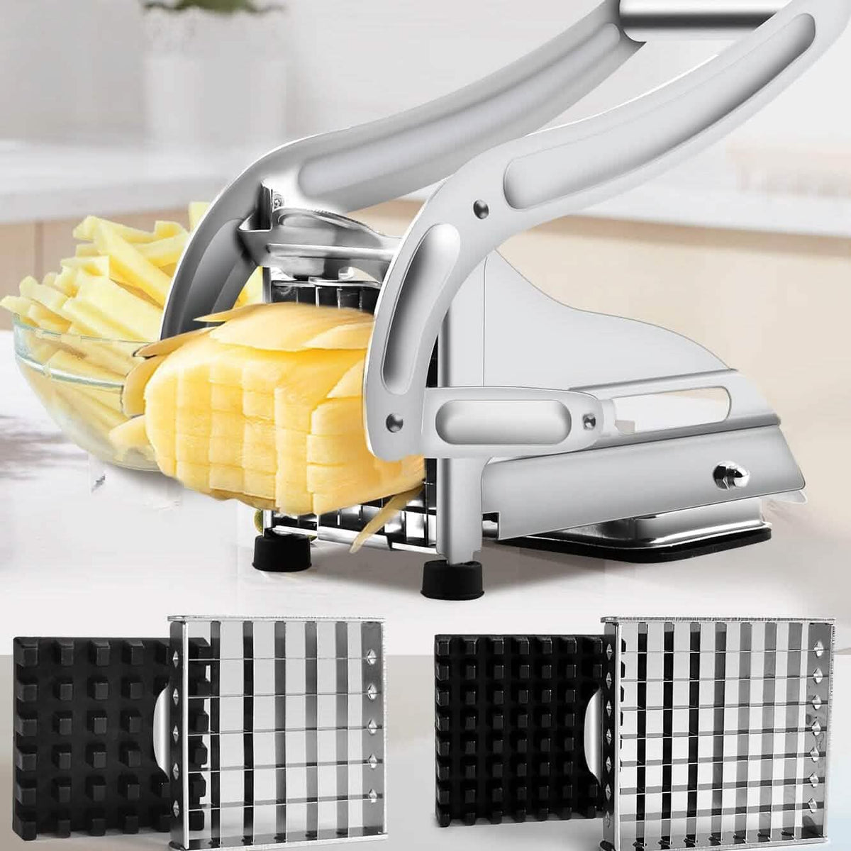 Heavy Duty Stainless Steel Potato Cutter 3