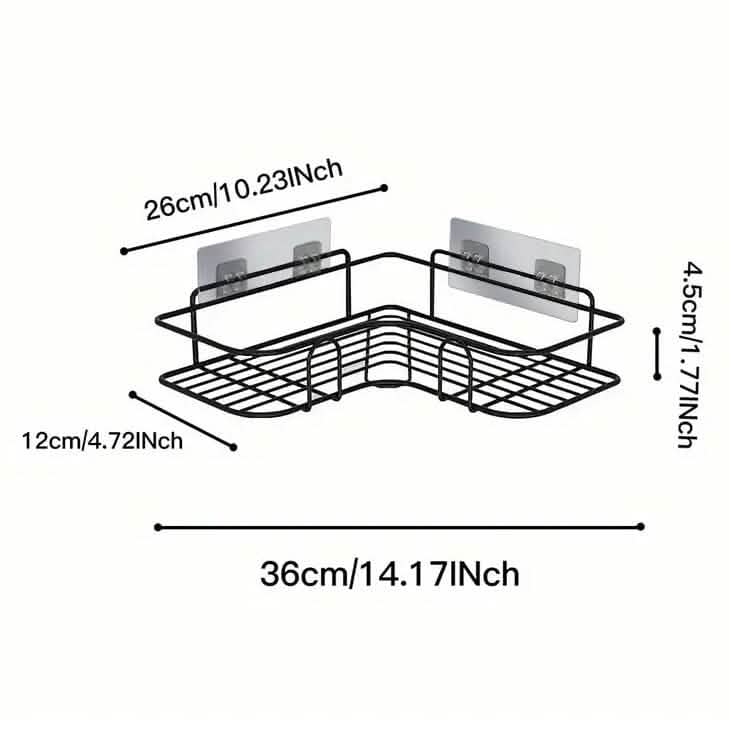 Heavy-Duty Triangle Wall Mounted Shower Caddy Rack 3