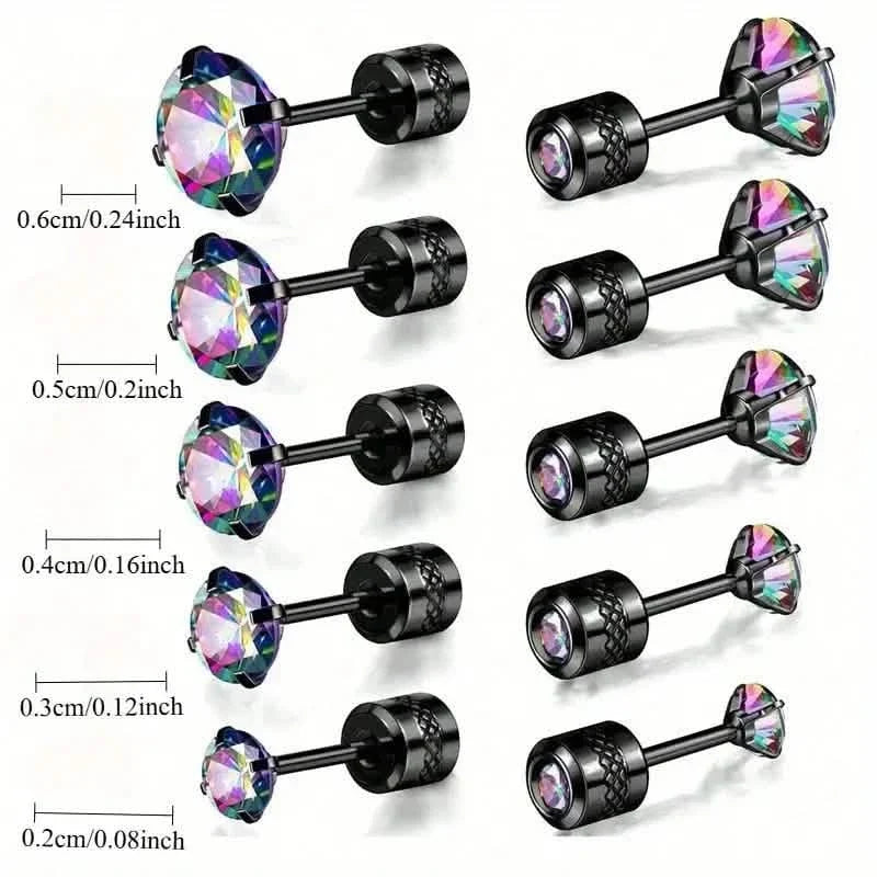 High-End Synthetic Zirconia Earrings 5