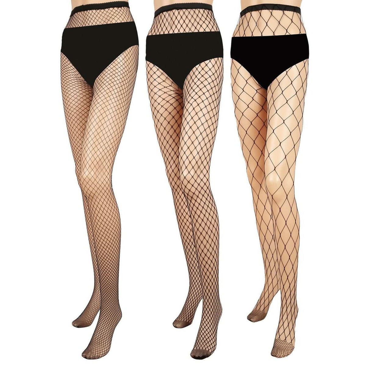 High Waist Pantyhose Stretchy Mesh Hollow Out Stockings 1