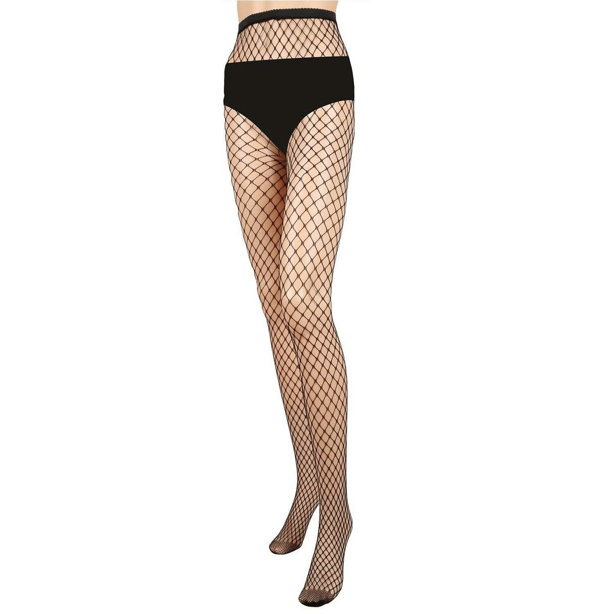 High Waist Pantyhose Stretchy Mesh Hollow Out Stockings 3